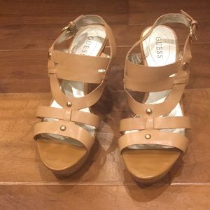 Cork wedge sandals